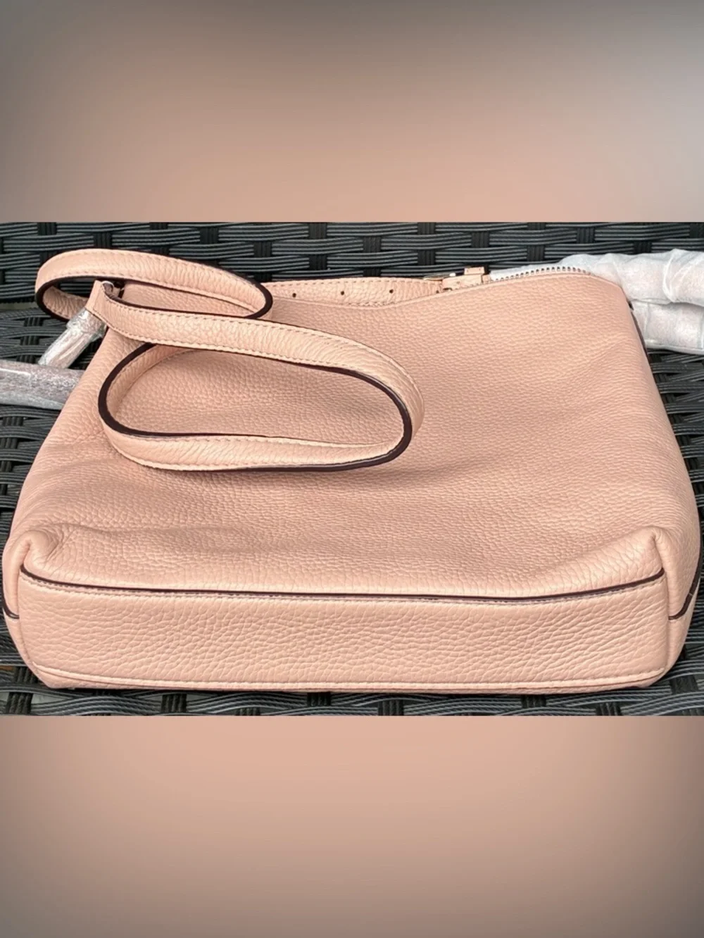 kate spade Pebbled Leather Crossbody in Dusty Rose with Gold Hardware